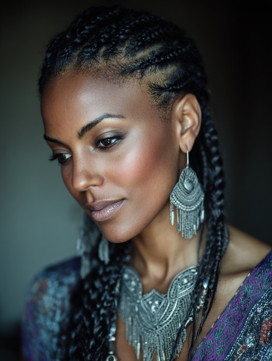 Ombre African Braid Styles with Braids