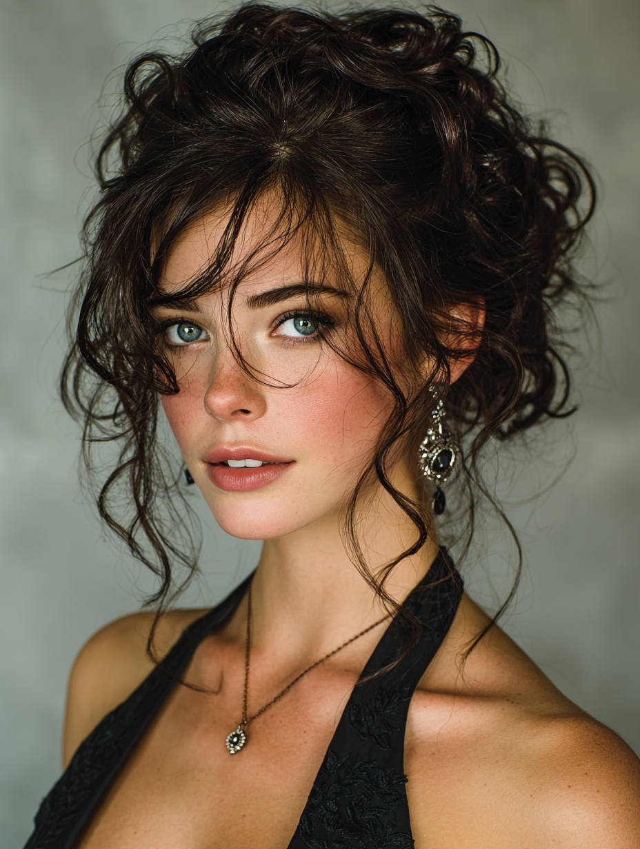 Curly Prom Hair Styles: Knotted Updo