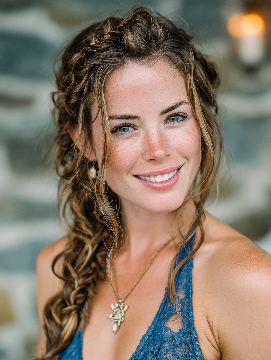 Prom Hairstyles: Loose Wavy Side Braid