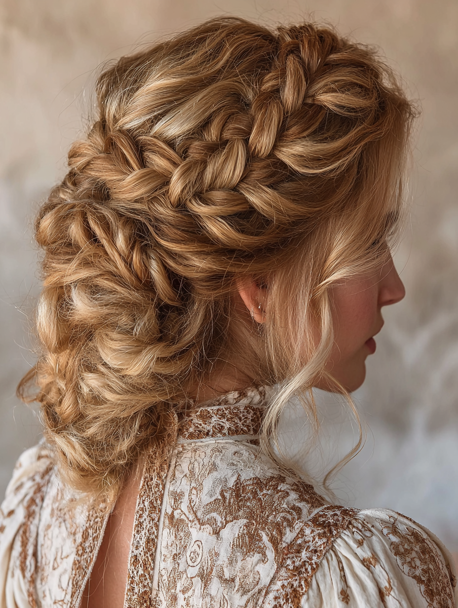 Prom Twist Crown Braid Hairstyle