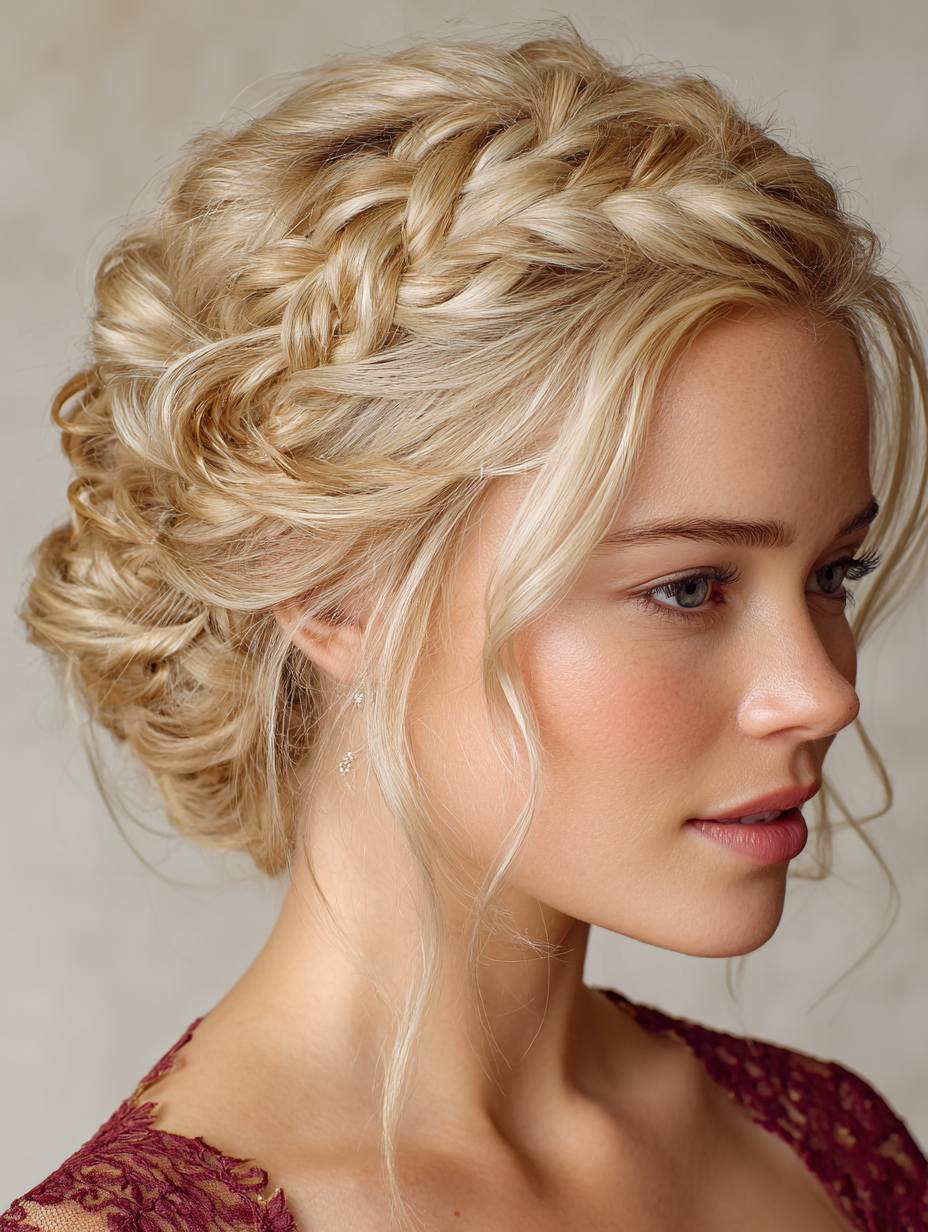 Hairstyle For Prom: An Intricate Braided Updo