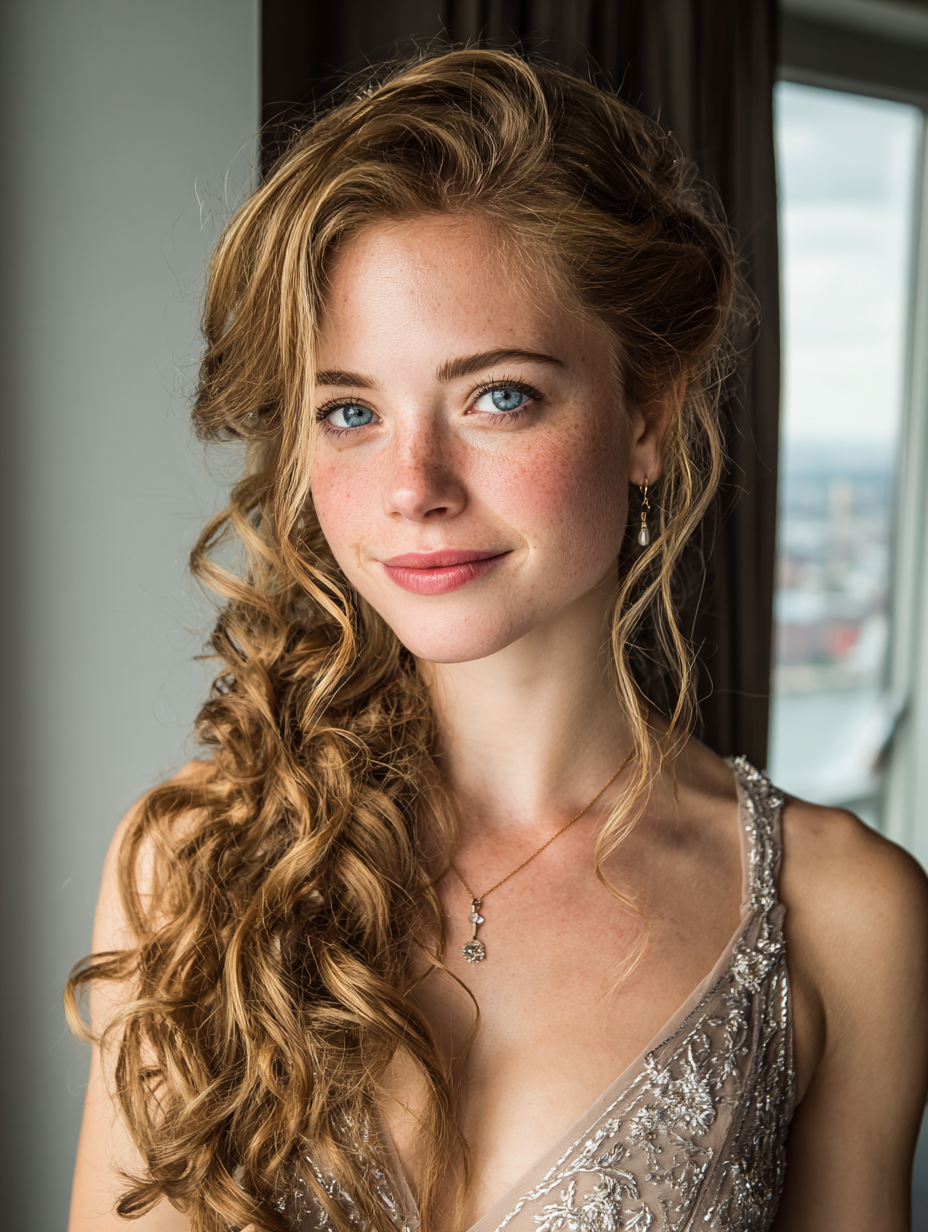 Prom Hair: Side-blown Curls