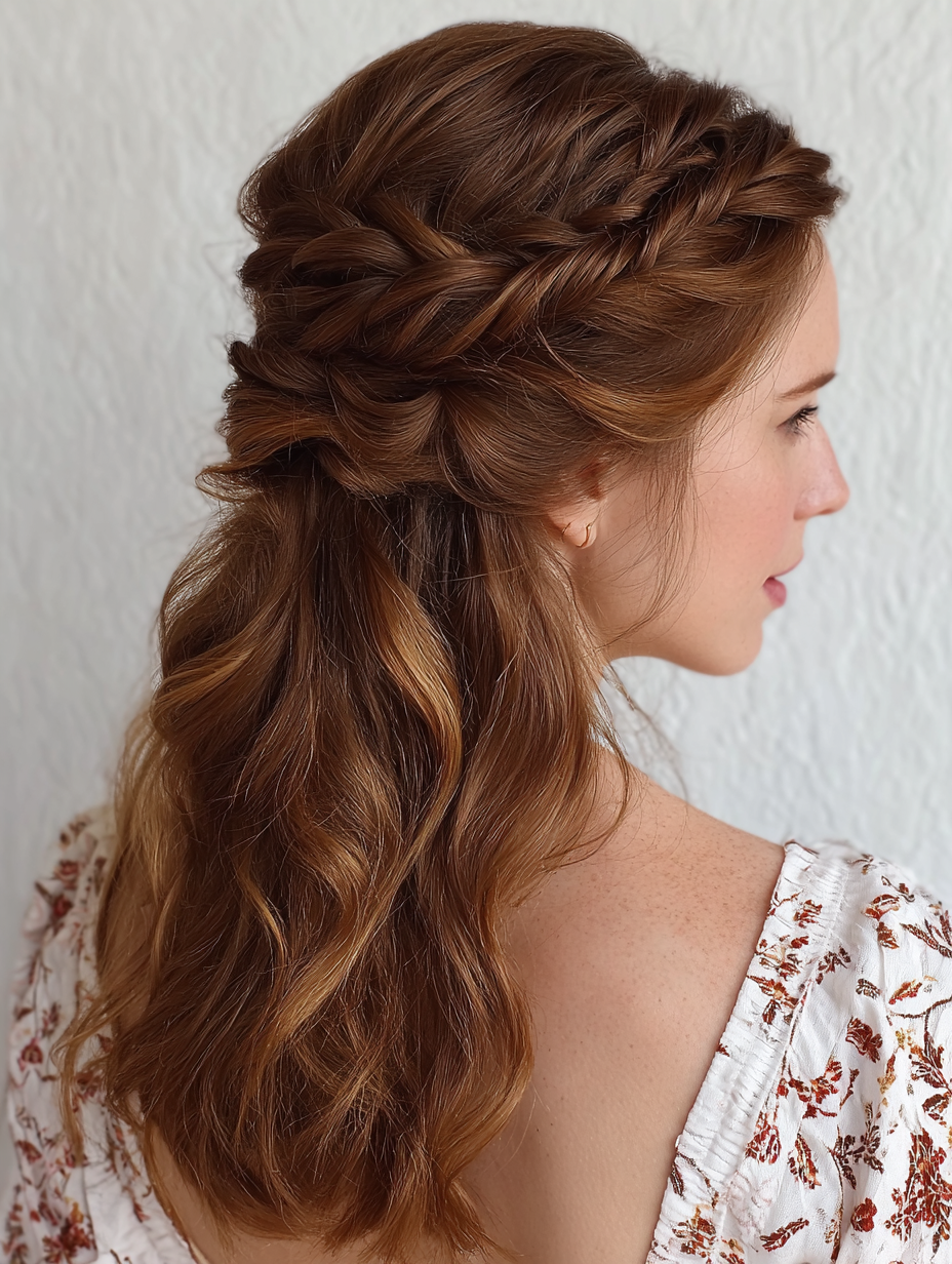 Twisted Half Up Hairstyle