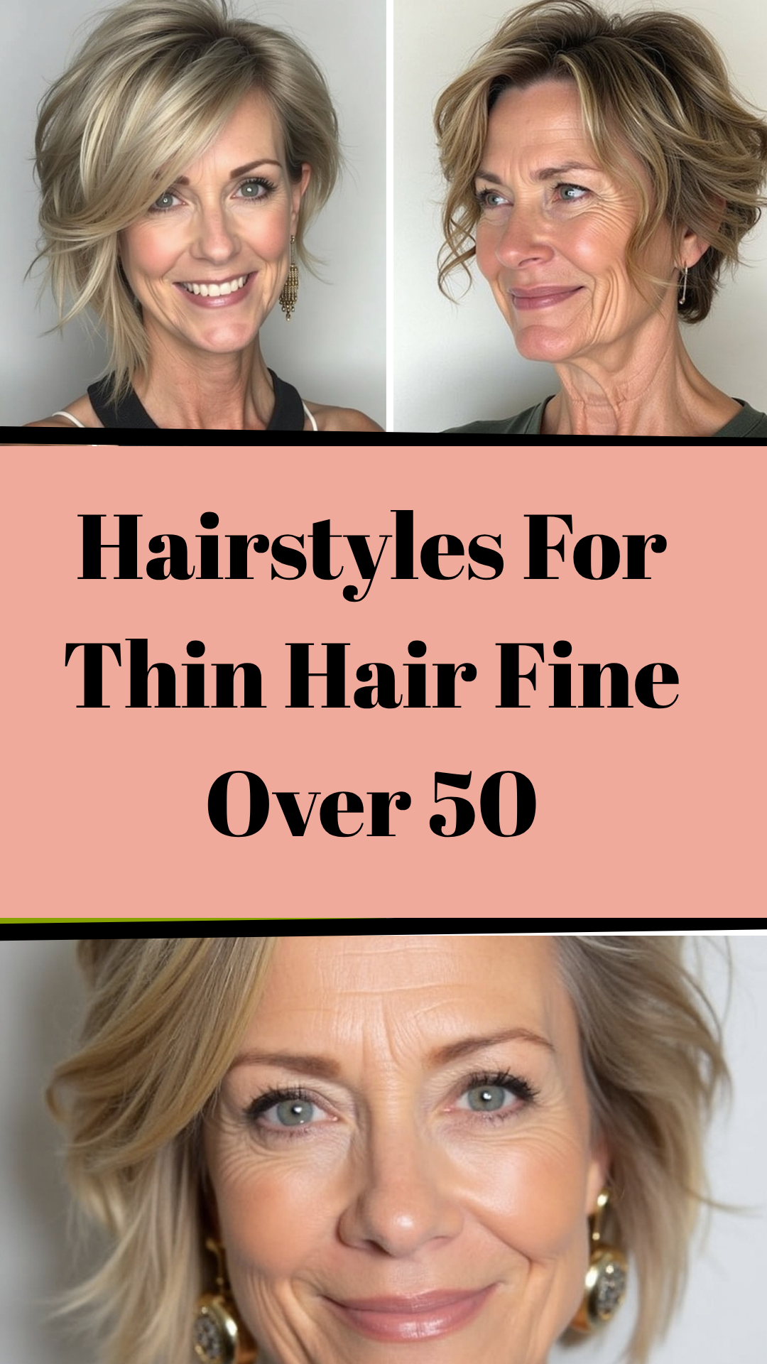 Hairstyles For Thin Hair Fine Over 50