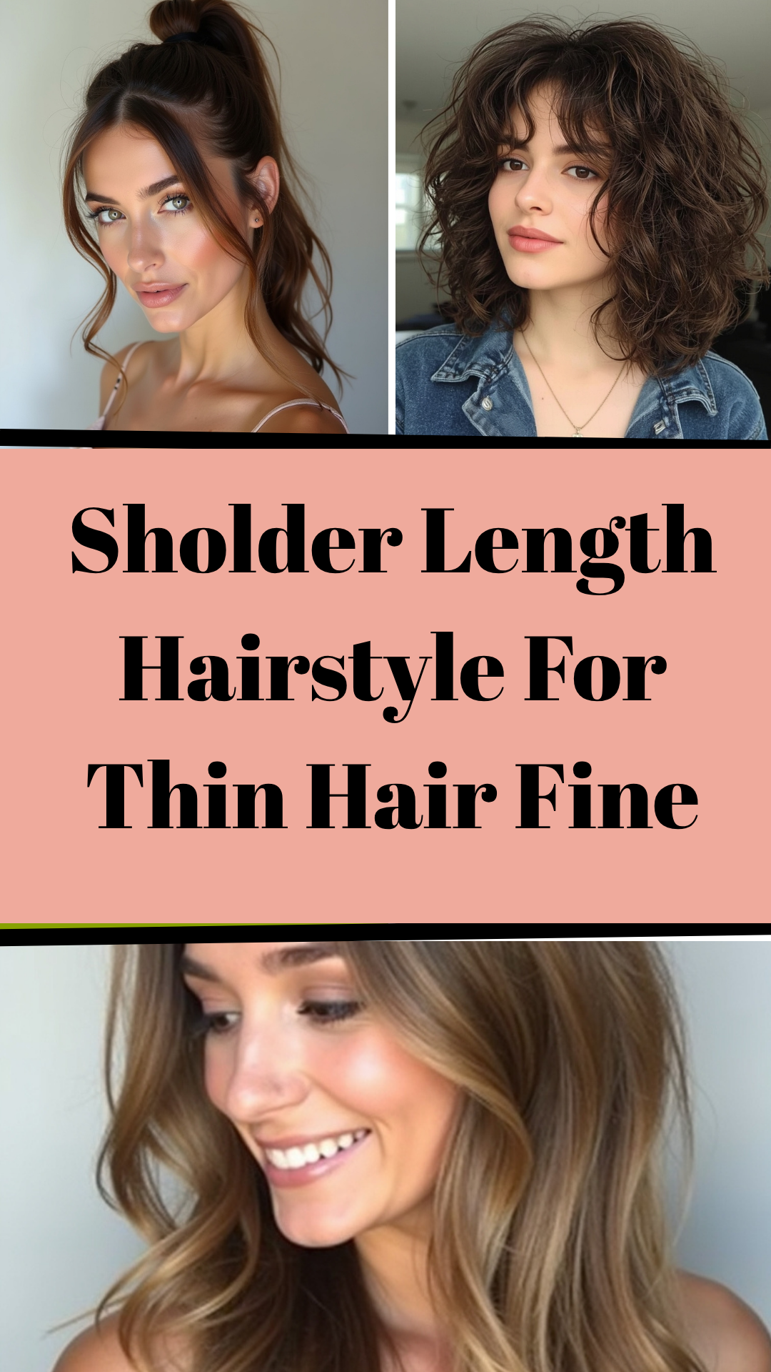 Sholder Length Hairstyle For Thin Hair Fine