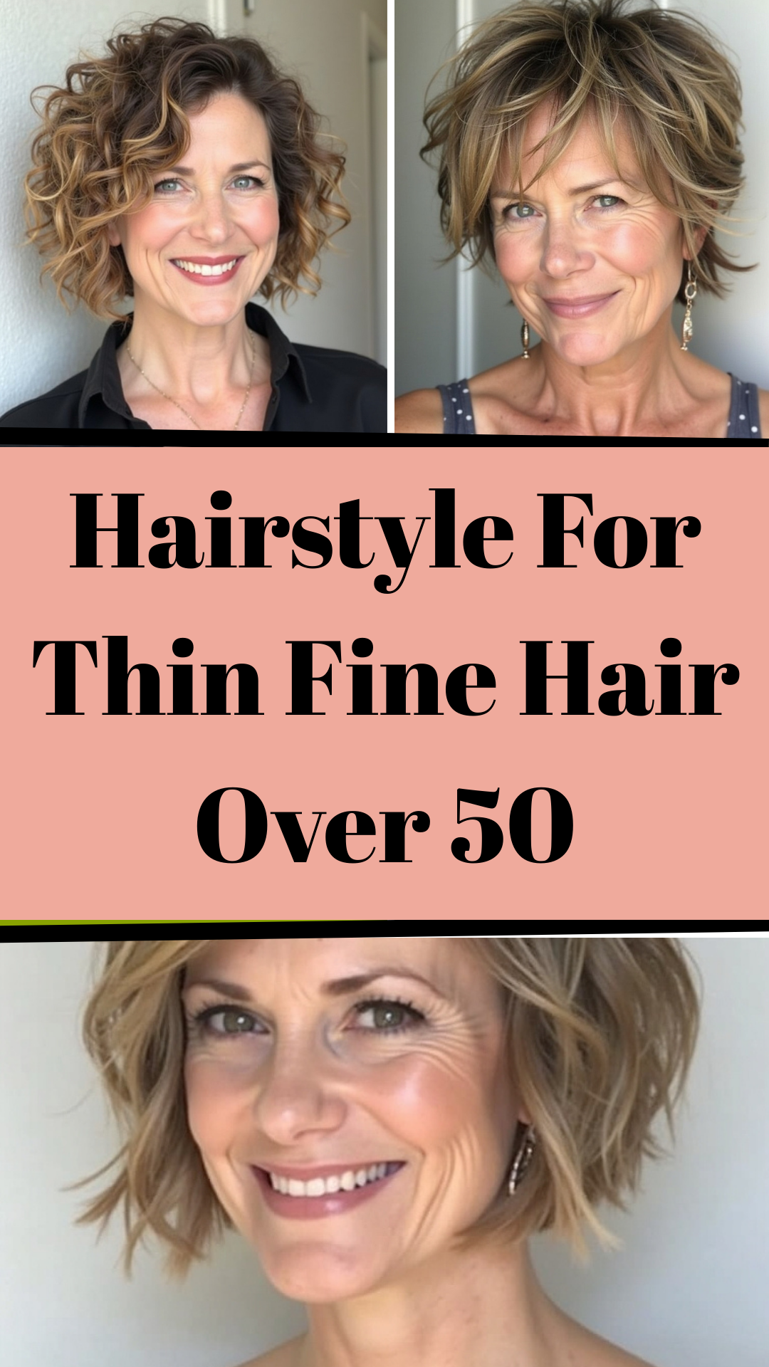 Hairstyle For Thin Fine Hair Over 50