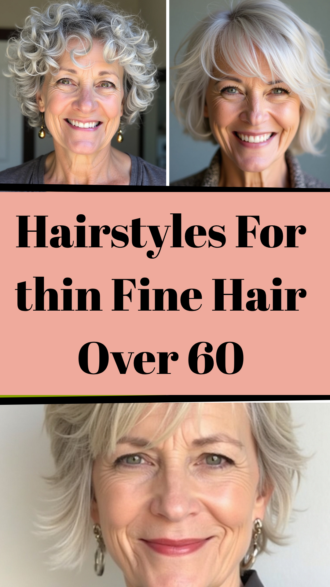 Hairstyles For thin Fine Hair Over 60