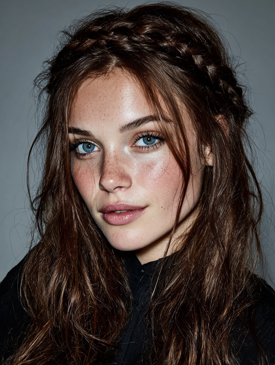 Braided Headband: Straight Hair Prom Styles