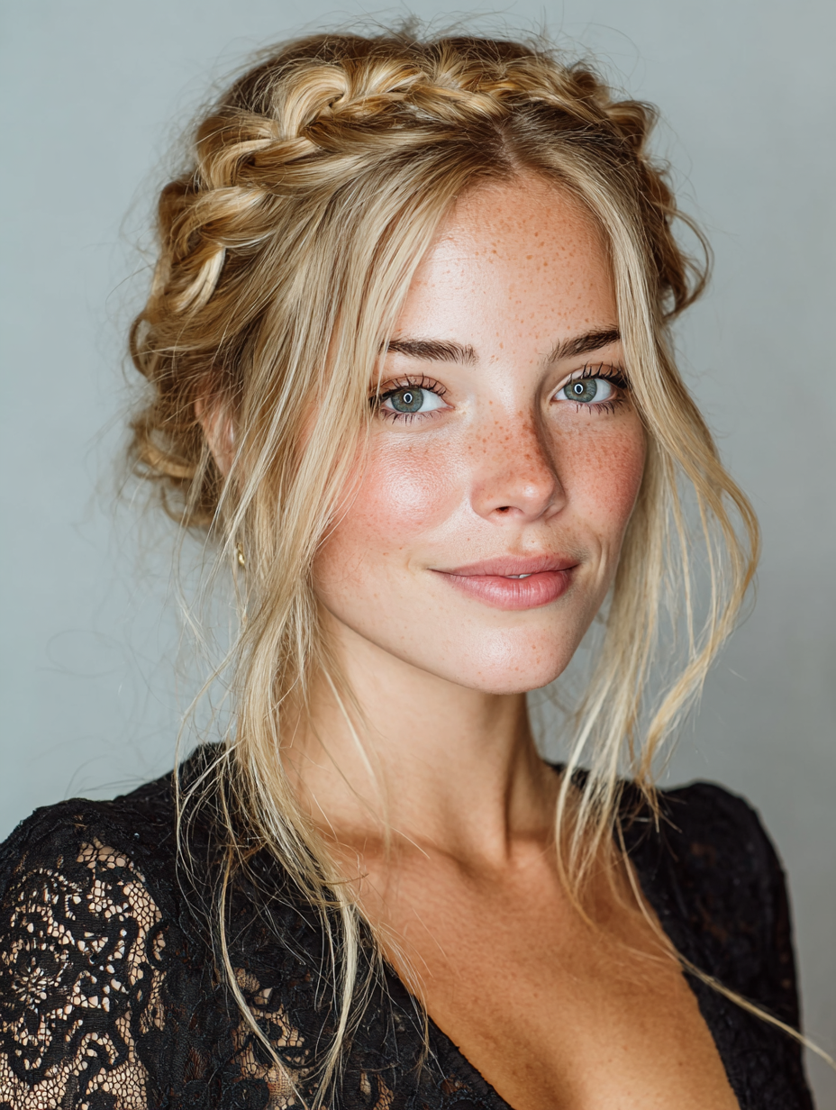 Prom Hairstyles Straight Hair: Low Side Chignon