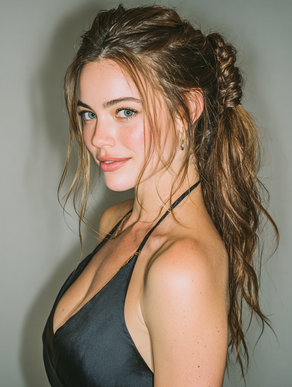 Prom Hairstyles Straight Hair: Side Swept Bangs