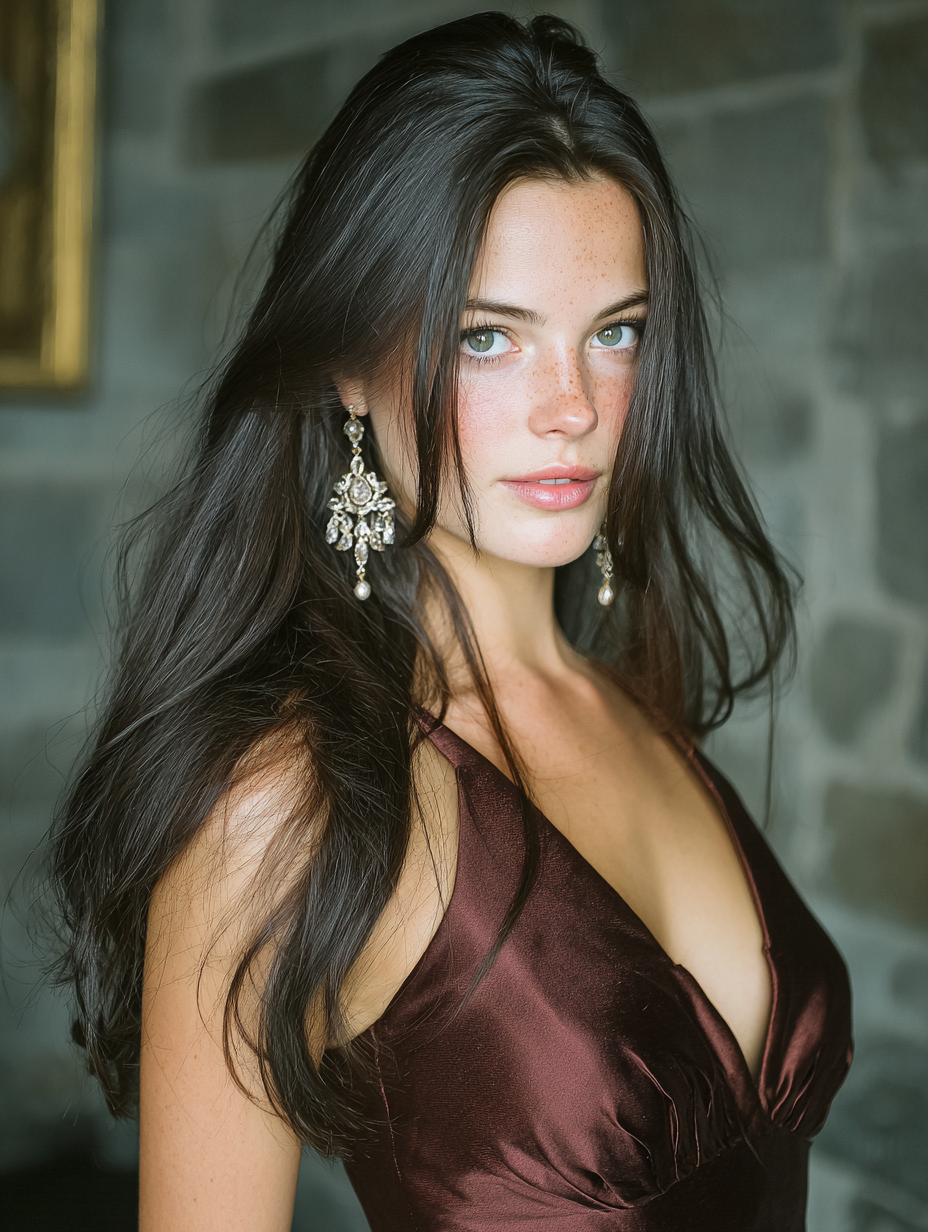 Prom Hairstyles Straight Hair: Center Parted With Volume