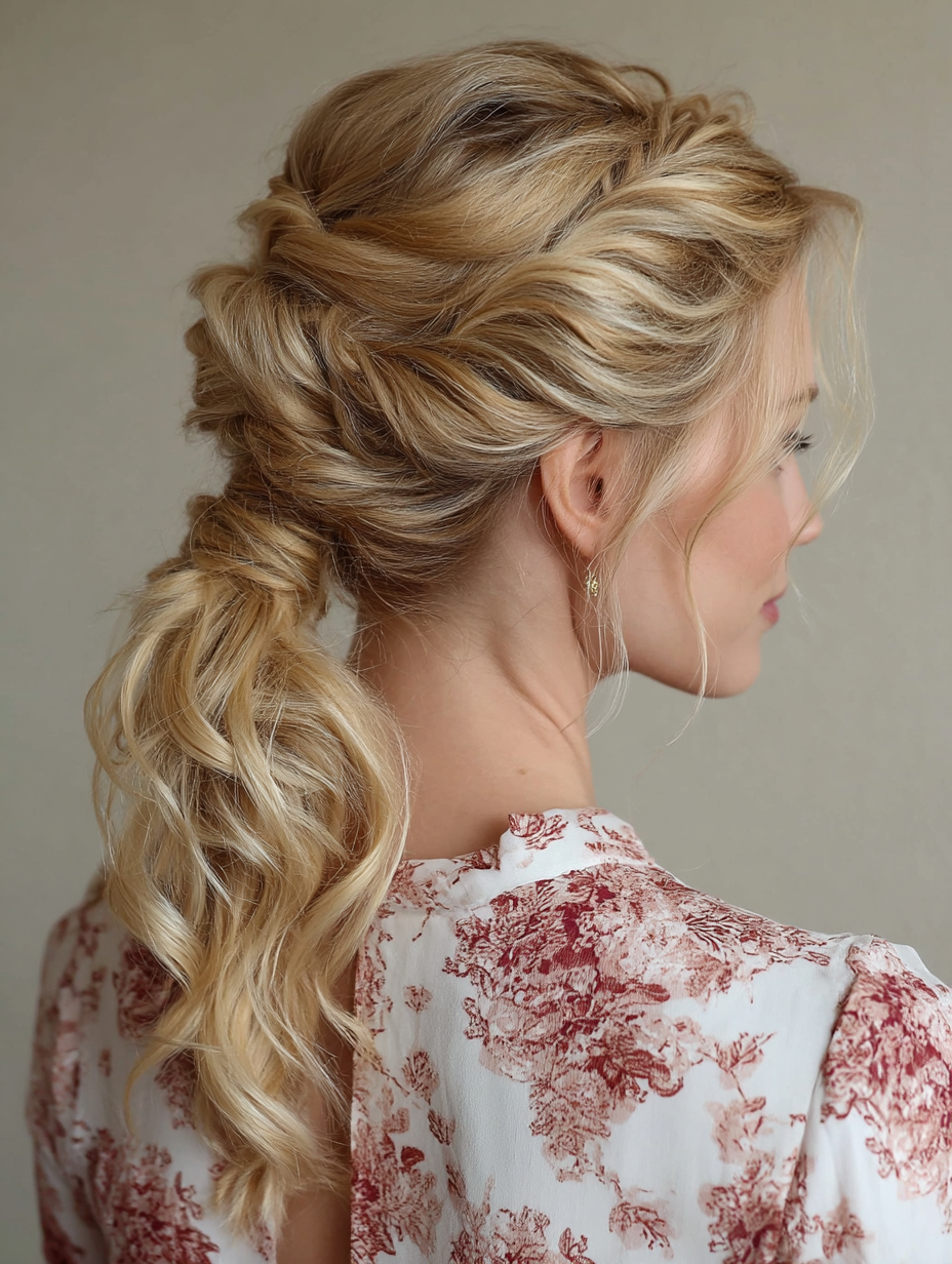 Braided Ponytail Hairstyles: Twisted Ponytail