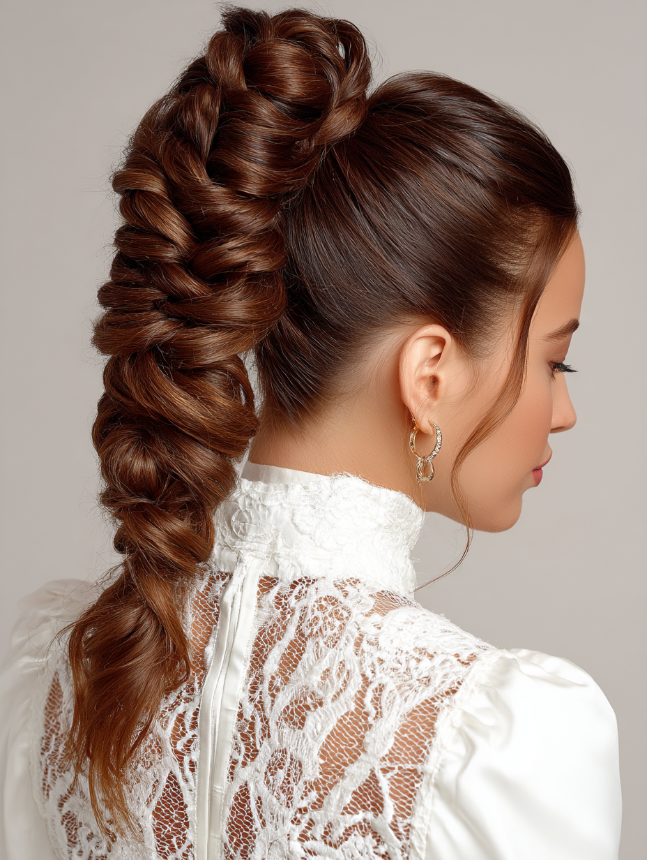 Prom Ponytail Hairstyles: Inverted Braid to High Ponytail