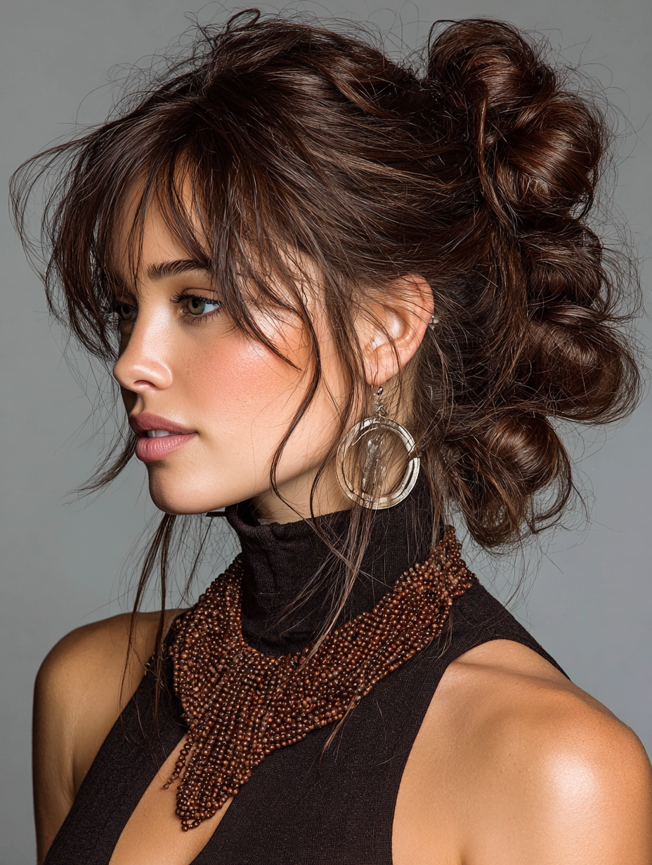 Rock Concert Hairstyles: Bubble Ponytail