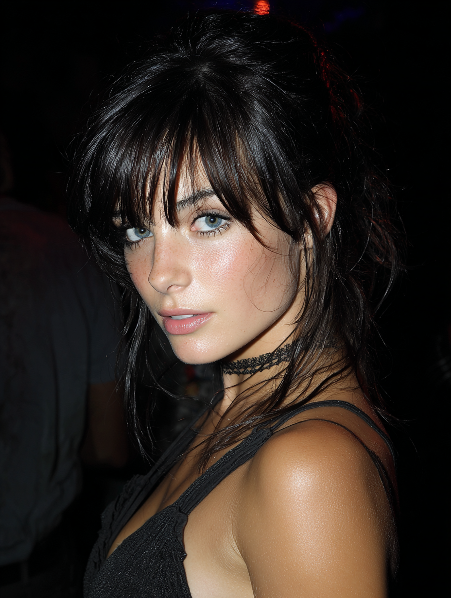 Rock Concert Hairstyles: Side Swept Bangs