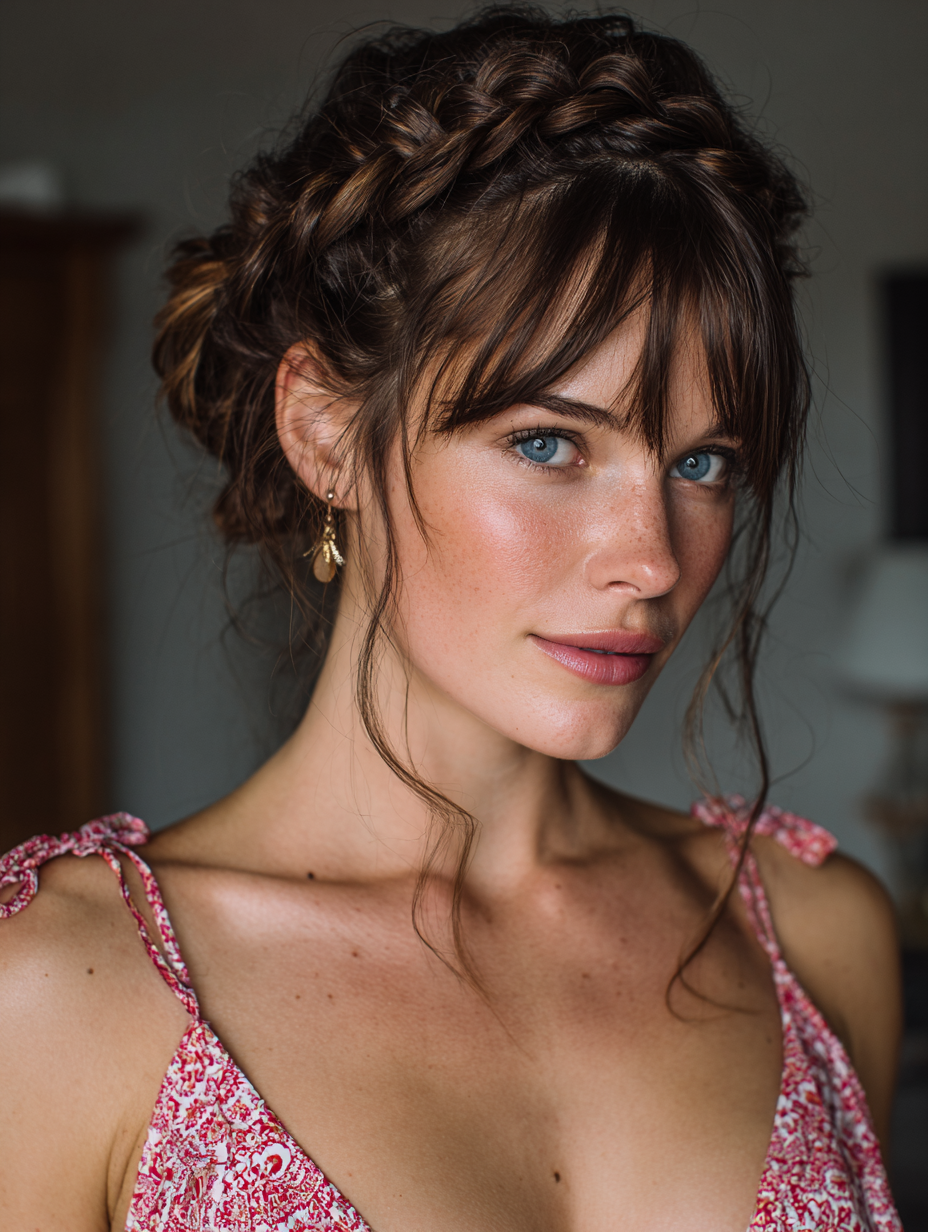 Summer Hairstyles For Medium Hair: French Braid